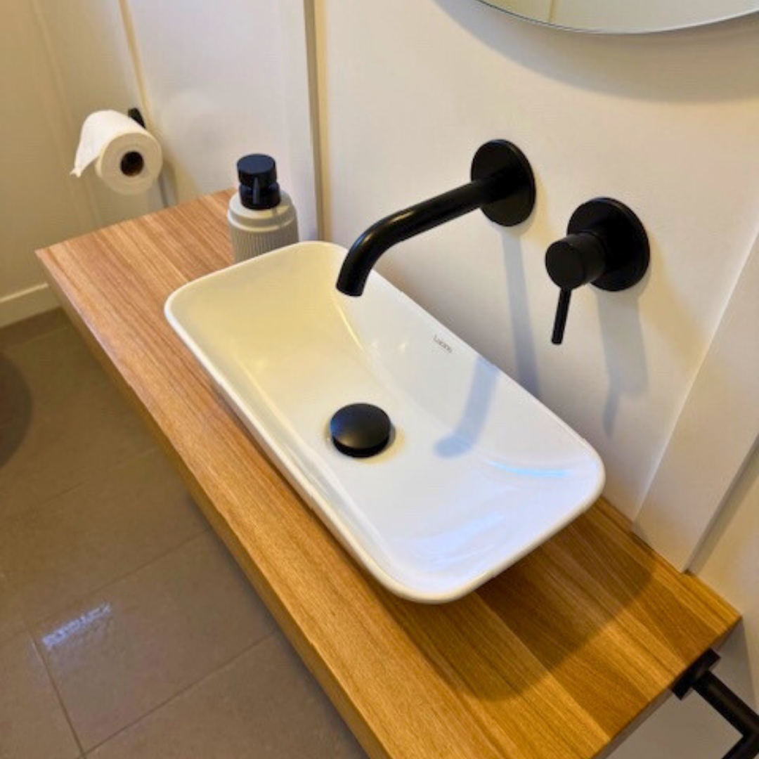 Thick Solid Timber Bathroom Vanity Top