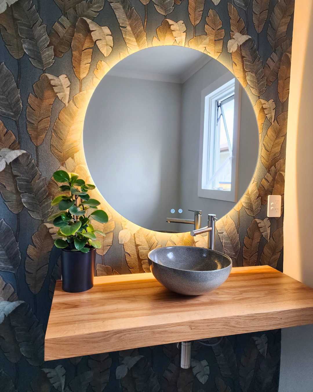 Thick Solid Timber Bathroom Vanity Top
