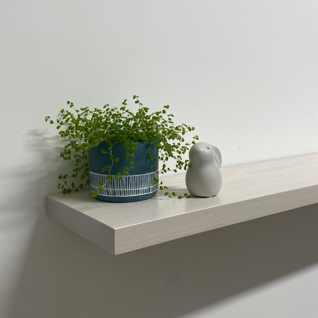 The Slimline Solid Timber Shelf from 200mm in length to 3000mm.